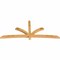 Ekena Millwork Davenport Rough Sawn Timber Gable Bracket, Western Red Cedar, 108"W x 45"H x 4"D x 4"F, 10/12 Pitch GBW108X45X0404DAV00RWR - alternate 3